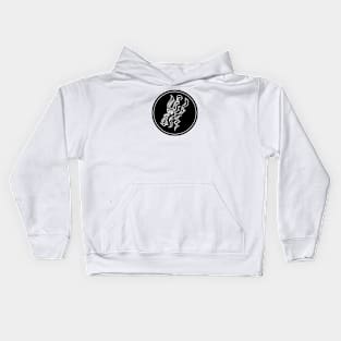 Graffiti Style Calligraphic Lines Kids Hoodie